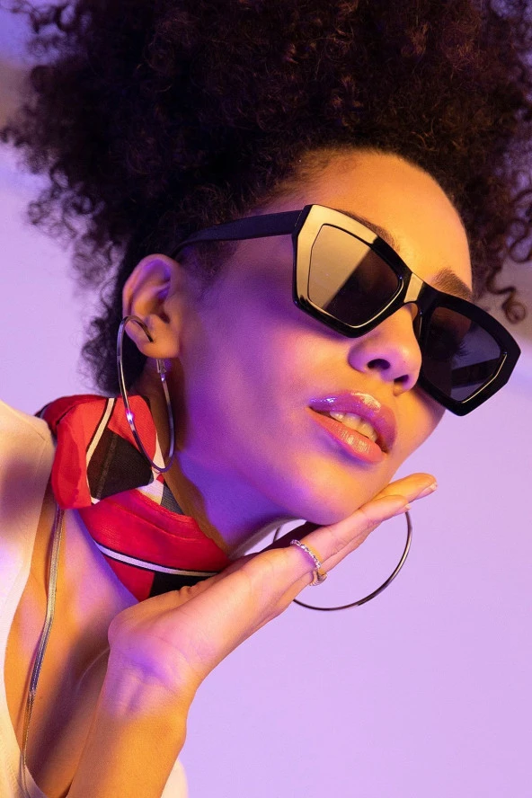 Mor Aynalı Pilot Model Kadın Güneş Gözlüğü ürün görseli