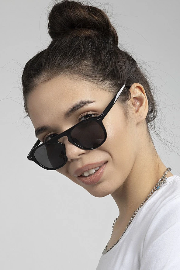 Tia Aviator Damla Model Metal Çerçeveli Gümüş-siyah Erkek Güneş Gözlüğü ürün görseli