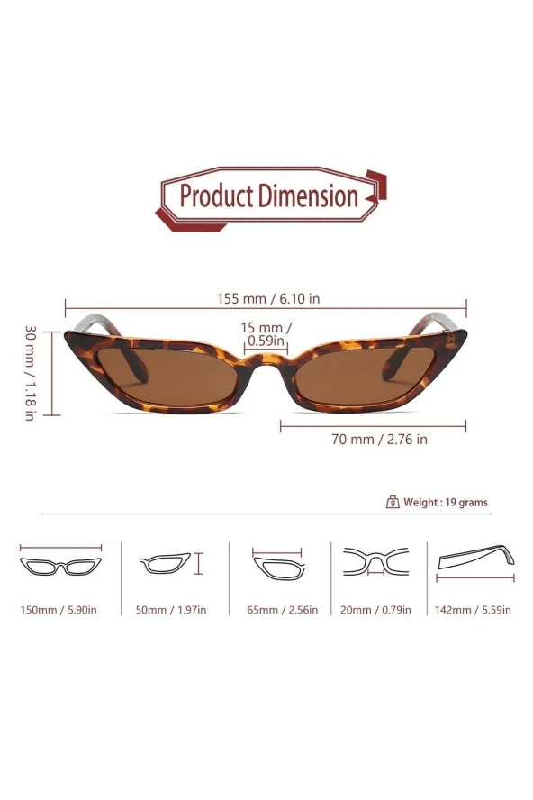 Zamansız Tasarım Metal Çerçeve Kadın Güneş Gözlüğü - Resim 2