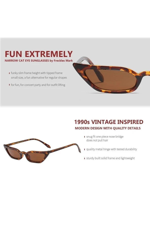 Zamansız Tasarım Metal Çerçeve Kadın Güneş Gözlüğü - Resim 3