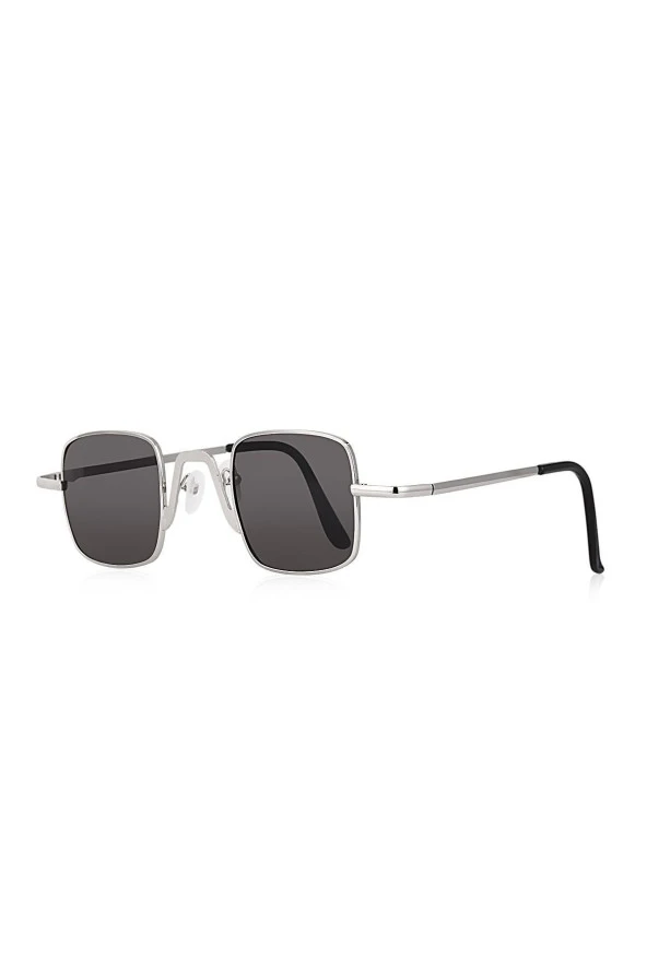 Octagon Retro Tasarım Kahverengi Sekizgen Unisex Güneş Gözlüğü - 6