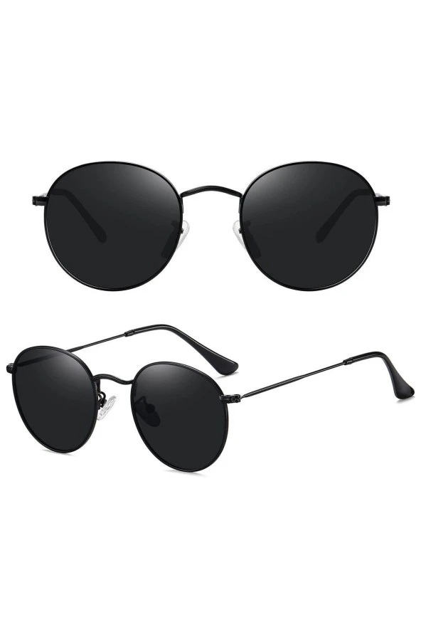 Gold Metal Çerçeveli Kırmızı Camlı Beşgen Retro Kadın Güneş Gözlüğü - Resim 4