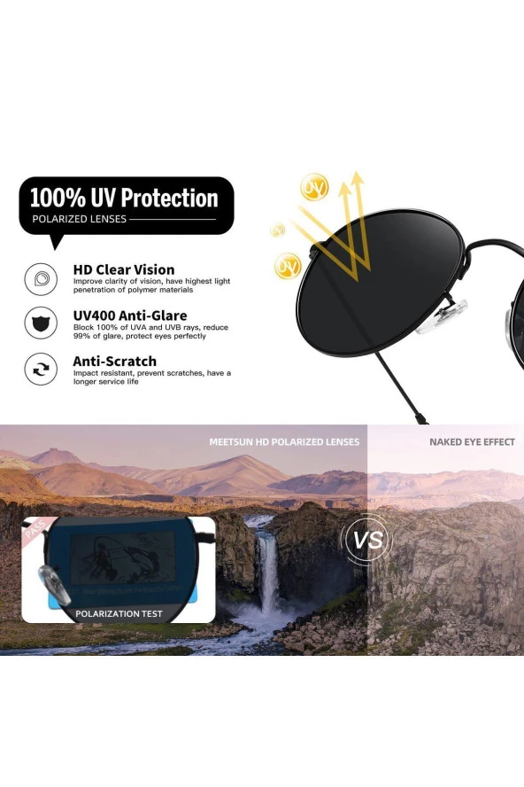 Gold Metal Çerçeveli Kırmızı Camlı Beşgen Retro Kadın Güneş Gözlüğü - Resim 6