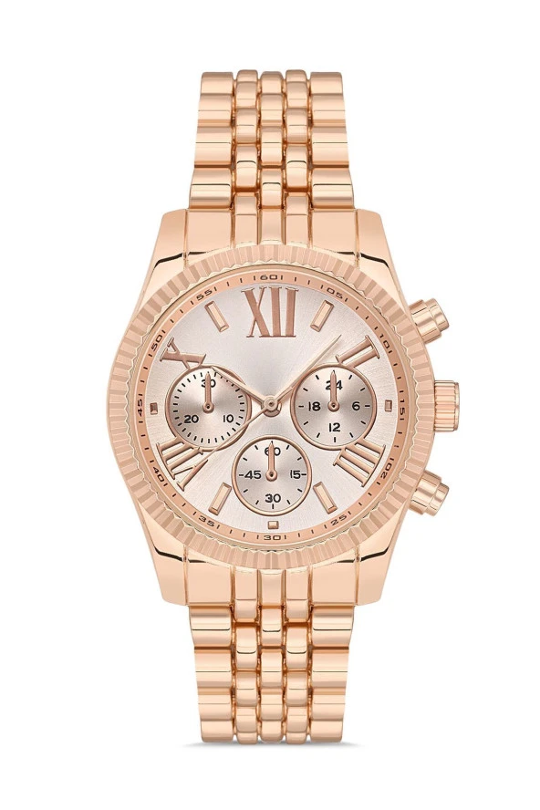 Dekoratif Göstergeli Metal Kordon Kadın Kol Saati - 2