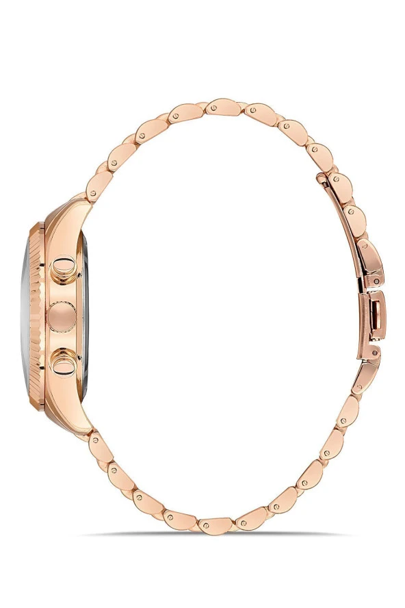 Dekoratif Göstergeli Metal Kordon Kadın Kol Saati - 3