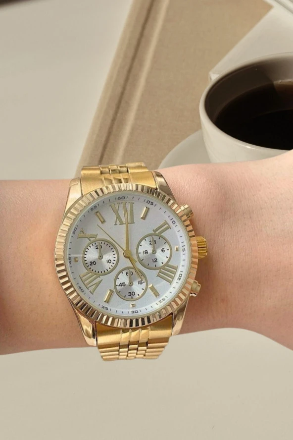 Dekoratif Göstergeli Metal Kordon Kadın Kol Saati