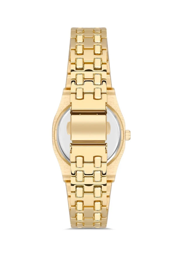 Taşlı Geometrik Kadran Kadın Kol Saati - Resim 4