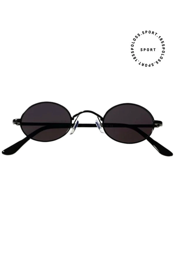 Round Metal Sarı Yuvarlak Erkek Güneş Gözlüğü ürün görseli