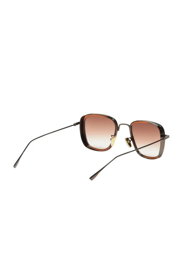 Aynalı Lens Kemik Çerçeve Kadın Güneş Gözlüğü - Resim 3