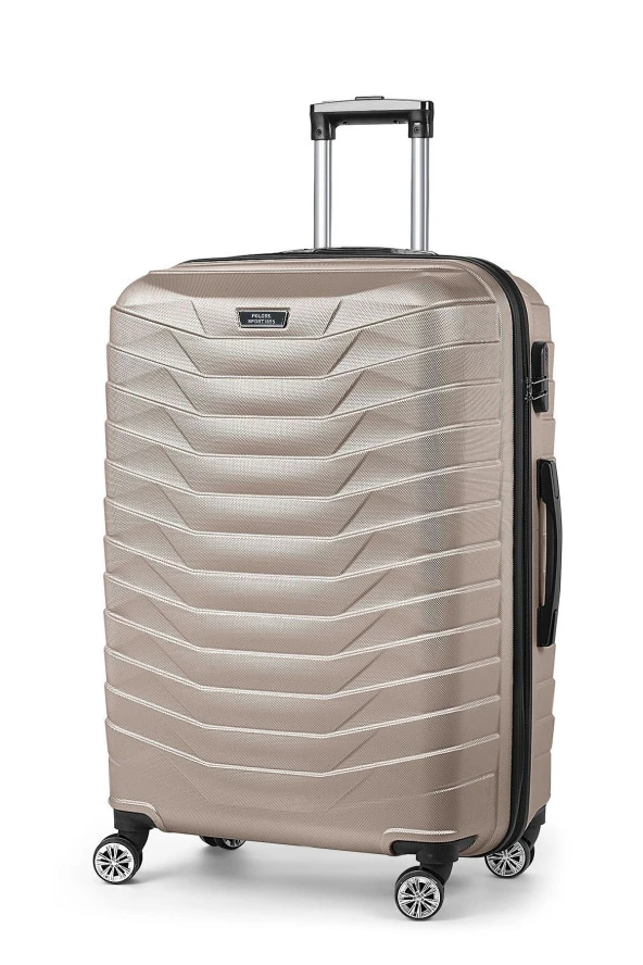 Gold Valiz Seti %100 Abs 3'lü Set  (KABİN-ORTA-BÜYÜK BOY) - 2