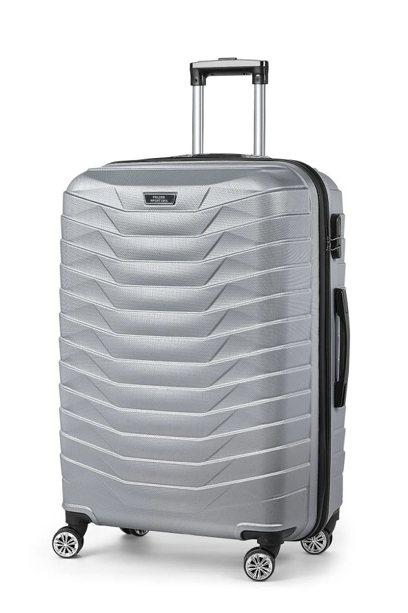 Gri Valiz Seti  %100 Abs 3'lü Set(KABİN-ORTA-BÜYÜK BOY) - 2