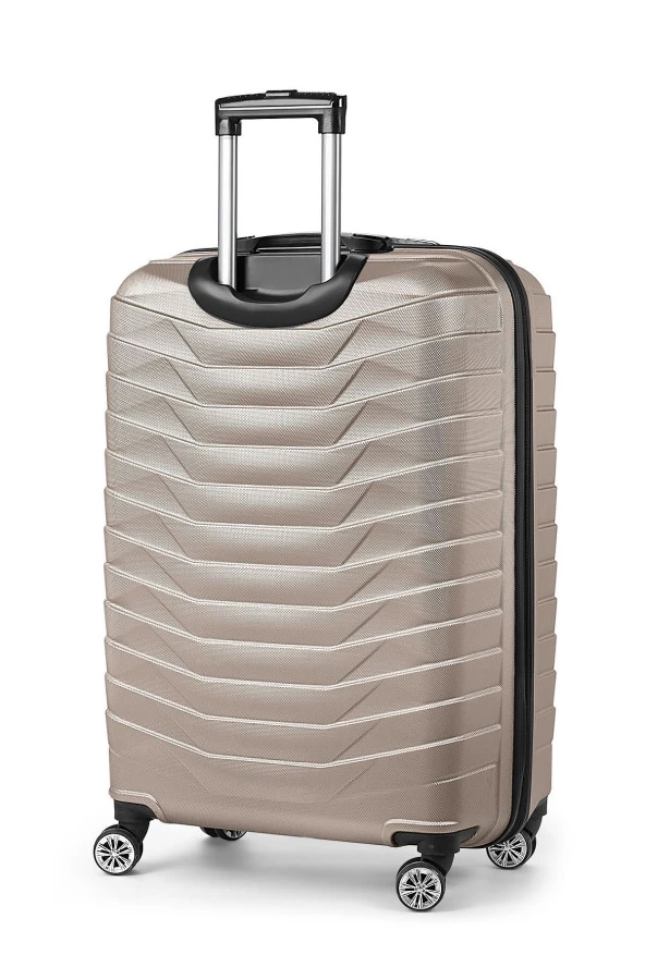 Gold Valiz Seti %100 Abs 3'lü Set  (KABİN-ORTA-BÜYÜK BOY) - 3