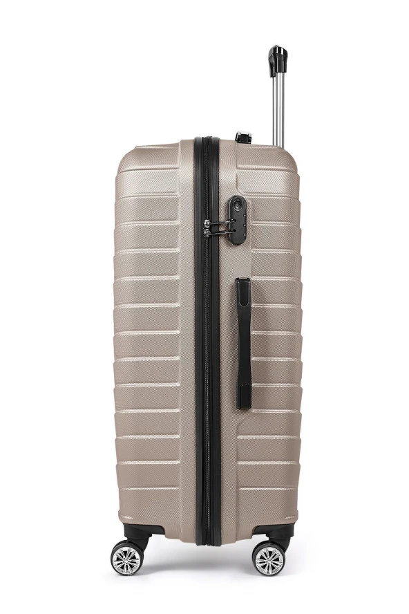 Gold Valiz Seti %100 Abs 3'lü Set  (KABİN-ORTA-BÜYÜK BOY) - 4