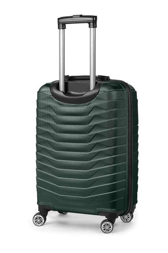 Yeşil Valiz Seti %100 Abs 3'lü Set(KABİN-ORTA-BÜYÜK BOY) - 4