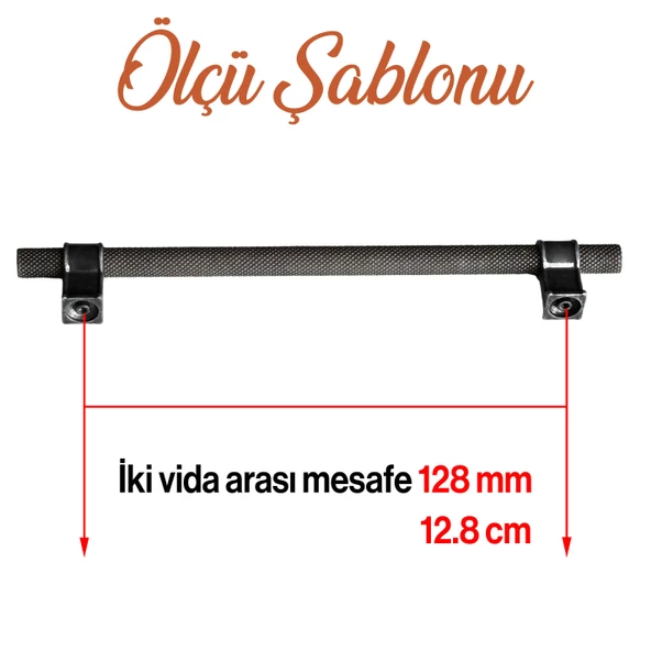 Hisar Eskitme Antik Gümüş Metal 128 mm Tırtık Mobilya Mutfak Çekmece Dolap Kulpu Kulbu Kulpları - 2