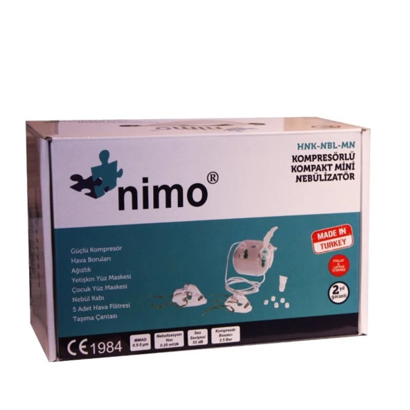 Nimo Kompresörlü Kompakt Mini Nebulizatör