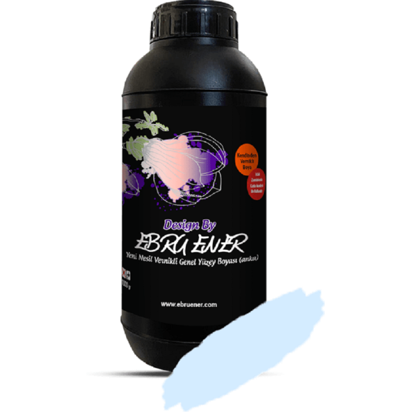 Ebru Ener Anka Vernikli Genel Yüzey Boyası Gök Mavi 1000 gr.
