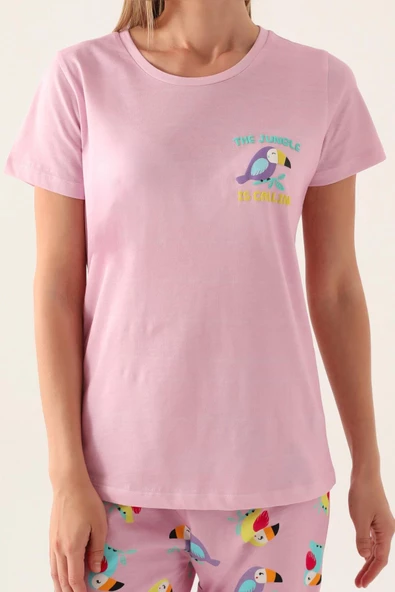 Roly Poly 3403 Callım Kadın Kısa Kol Pijama Takımı - 10