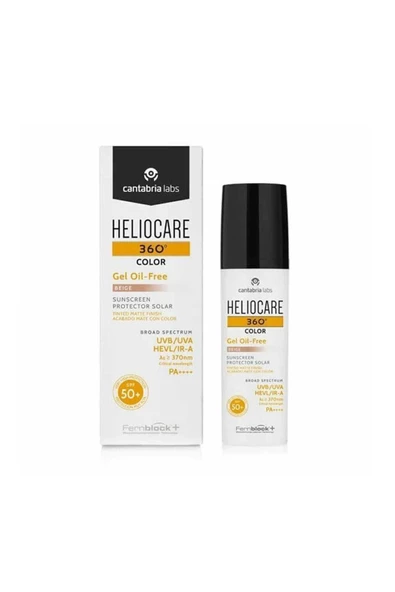 360 Color Gel Oil-Free Renkli Güneş Koruyucu SPF50+ 50ml Beige