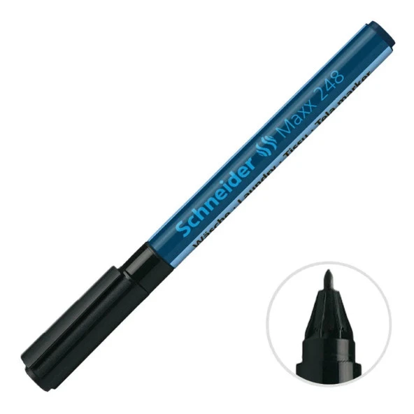 Schneider Maxx 248 Çamaşır Kalemi 1 mm Siyah (72481) - 3