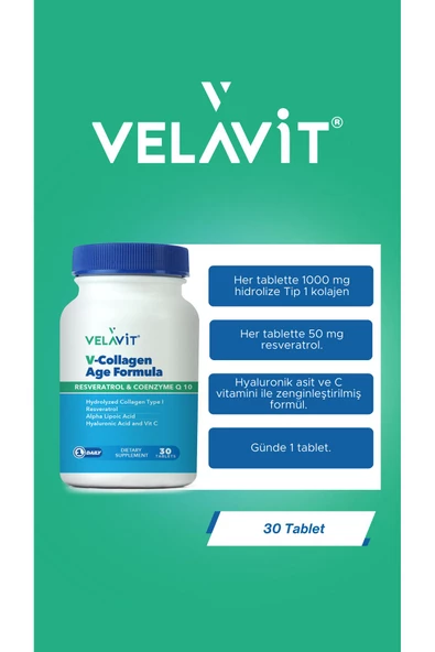 V-collagen Age Formula Takviye Edici Gıda 30 Tablet