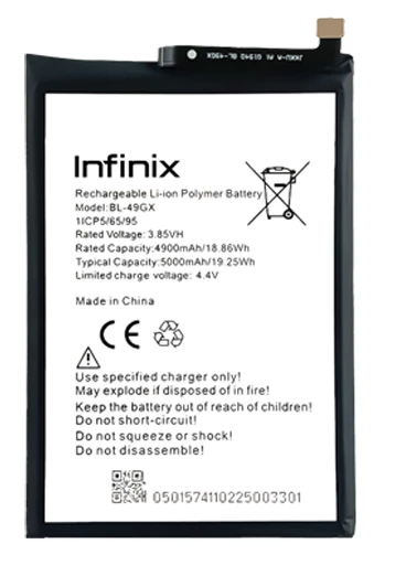 Infinix NOTE 10 Batarya Pil Sıfır Orijinal - Resim 1