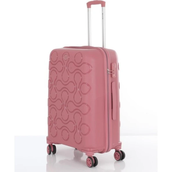 Mçs Polipropilen 3'lü Valiz Seti Orta & Kabin & Makyaj V376 - Resim 4