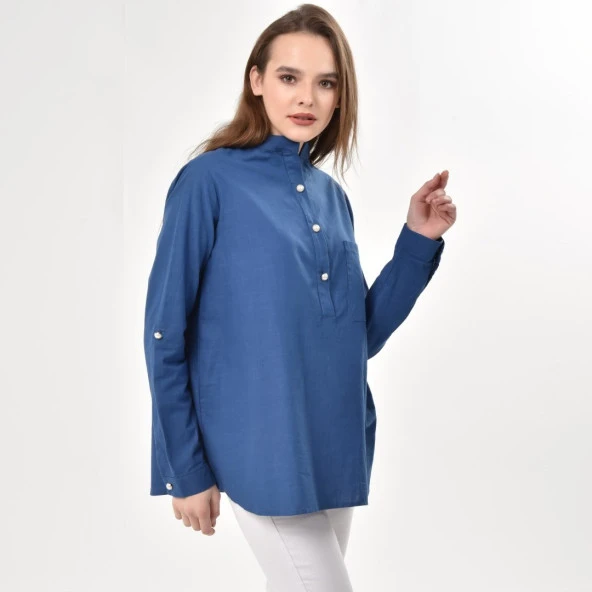 HAKİM YAKA GÖMLEK MODA - 12