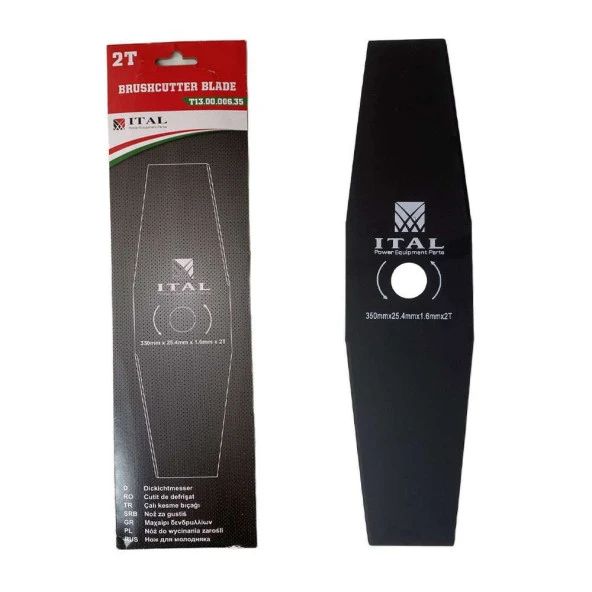 İtal Çalı Kesme Bıçağı 350mm x 25.4mm x 1.6mm x 2T