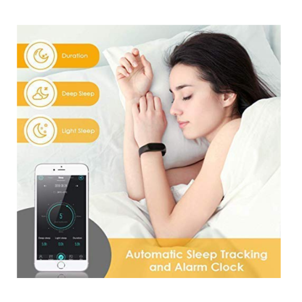 QASUL M3 Akıllı Saat Bileklik Nabız Tansiyon Ölçer Adım Sayar - 3