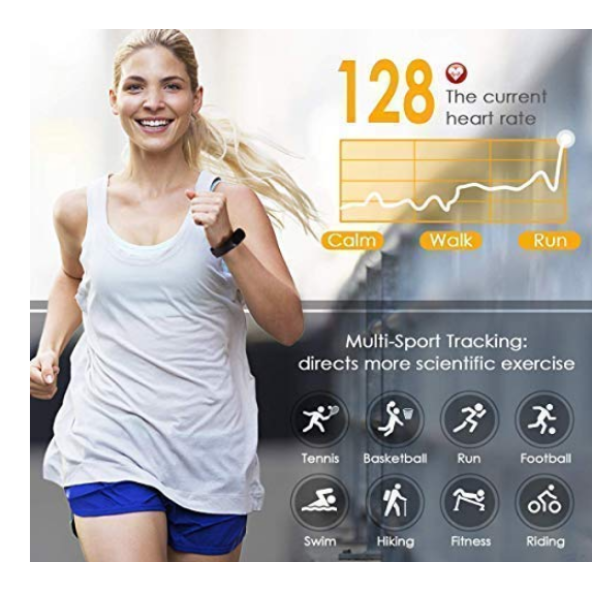 QASUL M3 Akıllı Saat Bileklik Nabız Tansiyon Ölçer Adım Sayar - 4