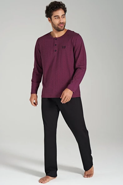 Pijadore 1687 Erkek Uzun Kollu Pijama Takımı - 4