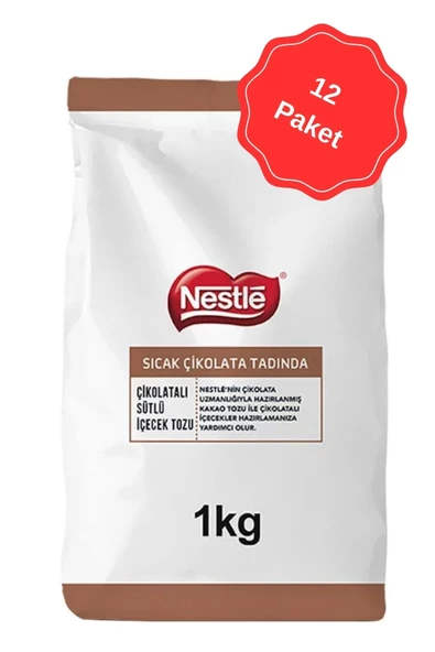 Nestle Sıcak Çikolata 1 Kg x 12 Adet