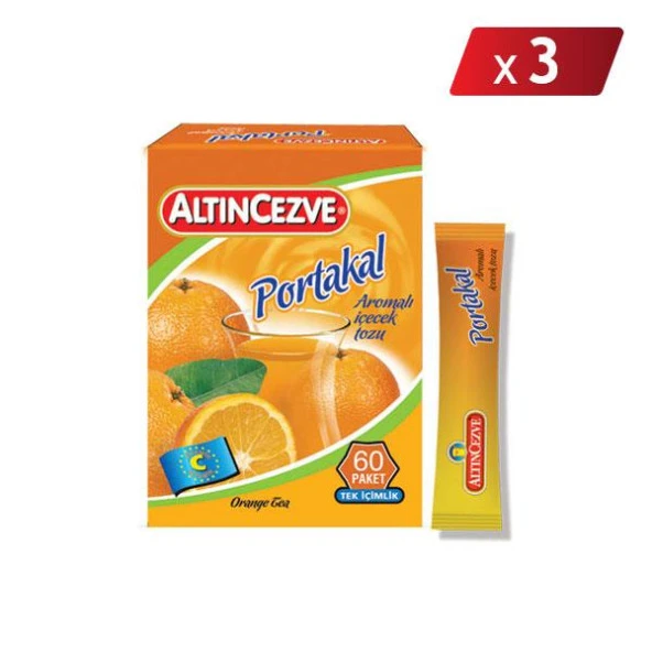 Altıncezve Tek İçimlik Portakal Aromalı İçecek Tozu 40 x 1.5 Gr - 3LÜ PAKET