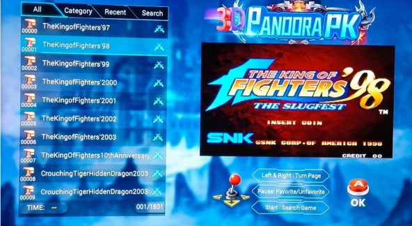 ScHitec 4K Arcade Station 3D Pandora PK 18000 Oyunlu TV Baglanan Atari Makinası - 7