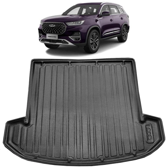 Bod Chery Tiggo 8 Pro Eva Serisi Havuzlu Paspas ve Bagaj Havuzu Seti - Resim 3