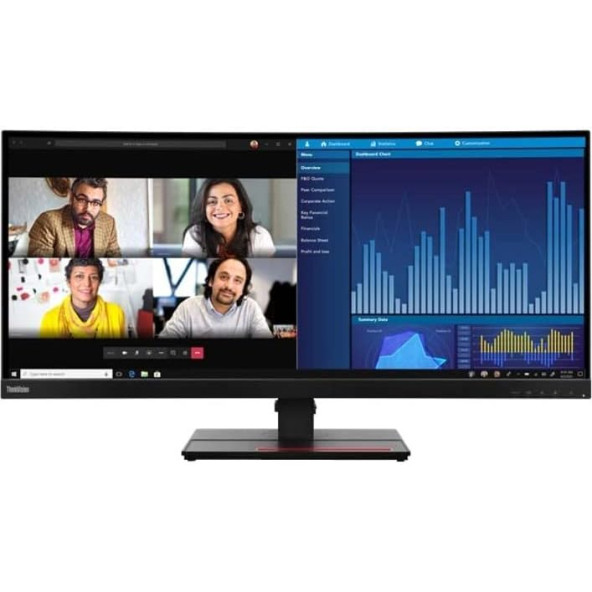 ThinkVision P34w-20 34.14" WQHD Ultra-Wide Curved Monitor - 4