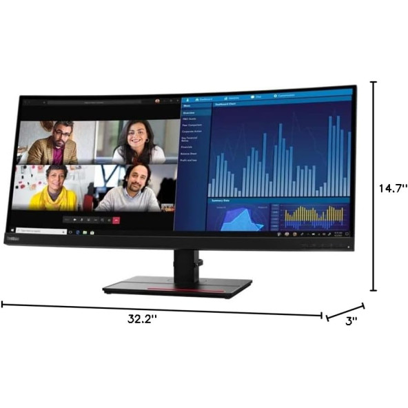 ThinkVision P34w-20 34.14" WQHD Ultra-Wide Curved Monitor - 6