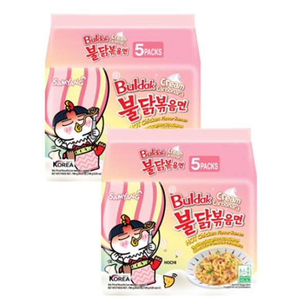 SAMYANG Buldak Carbo Cream Ramen Noodle 130 gr X10 ADET