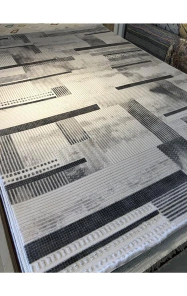 Merinos Halı Diyez Serisi 39140 095 Akrilik Yün Halı Salon Oturma Odası Halısı - Resim 3