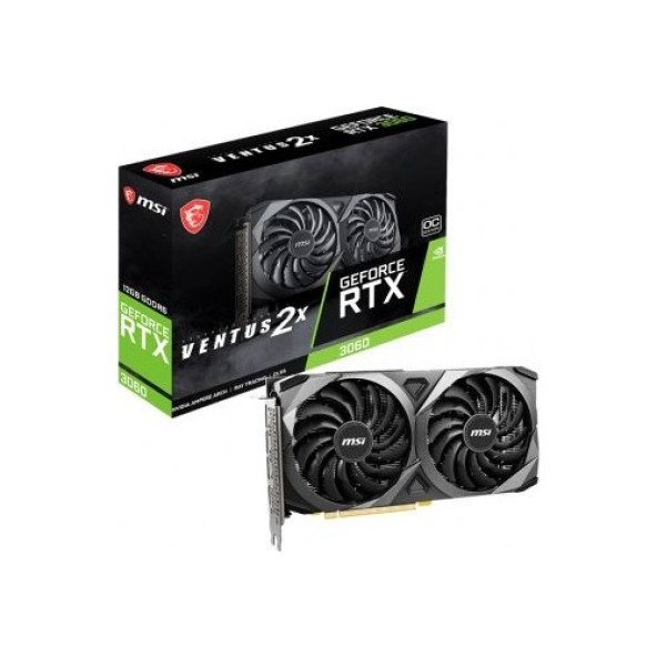 MSI Geforce Rtx 3060 Ventus 2x 12g Oc 12gb Gddr6 192bit Dx12 Gaming (OYUNCU) Ekran Kartı