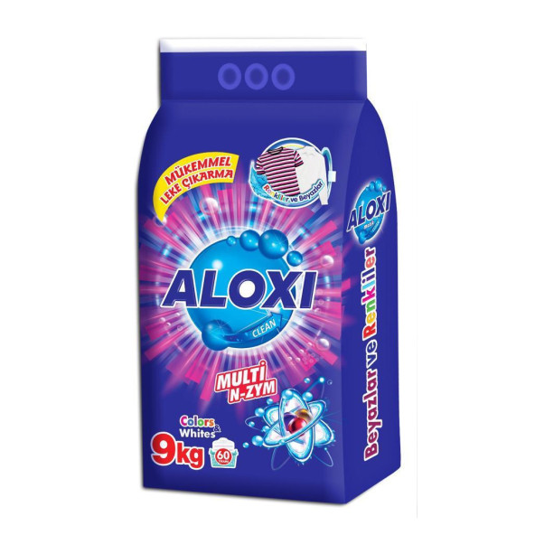 ALOXİ RENKLİ VE BEYAZLAR İÇİN TOZ ÇAMAŞIR DETERJANI 9 KG