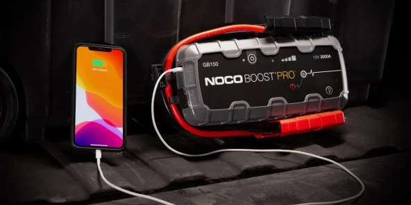 Noco Boost Pro GB150 12V 3000 Amper Lityum Akü Takviye + Powerbank + Led Lamba + Eva Çanta - Resim 6