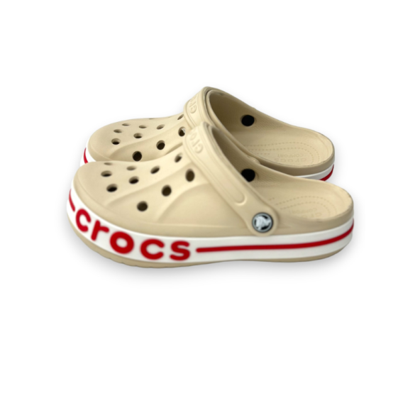 CROCS BAYABAND BEJ KIRMIZI TERLİK