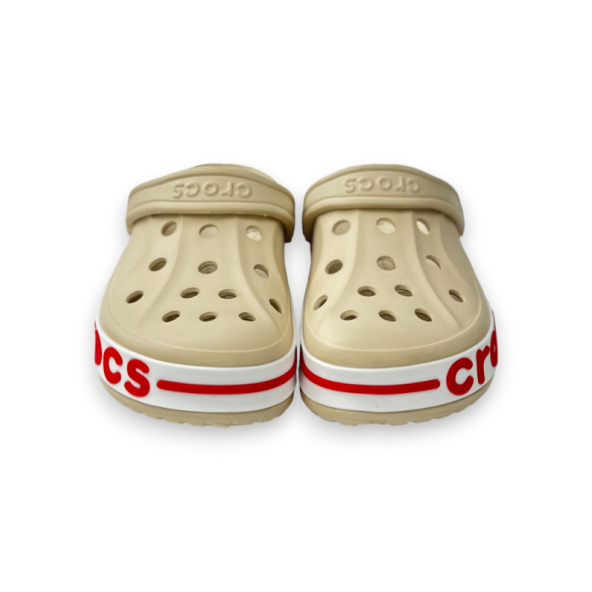CROCS BAYABAND BEJ KIRMIZI TERLİK - 2