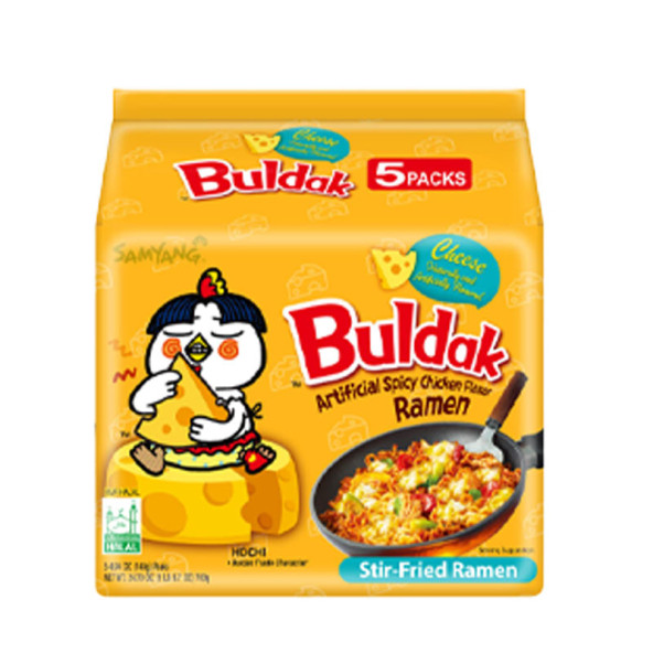 SAMYANG Buldak Cheese Ramen Noodle 140 gr x5 ADET