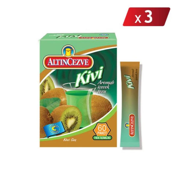 Altıncezve Kivi Aromalı Tek İçimlik İçecek Tozu 40 x 1.5 Gr - 3LÜ PAKET