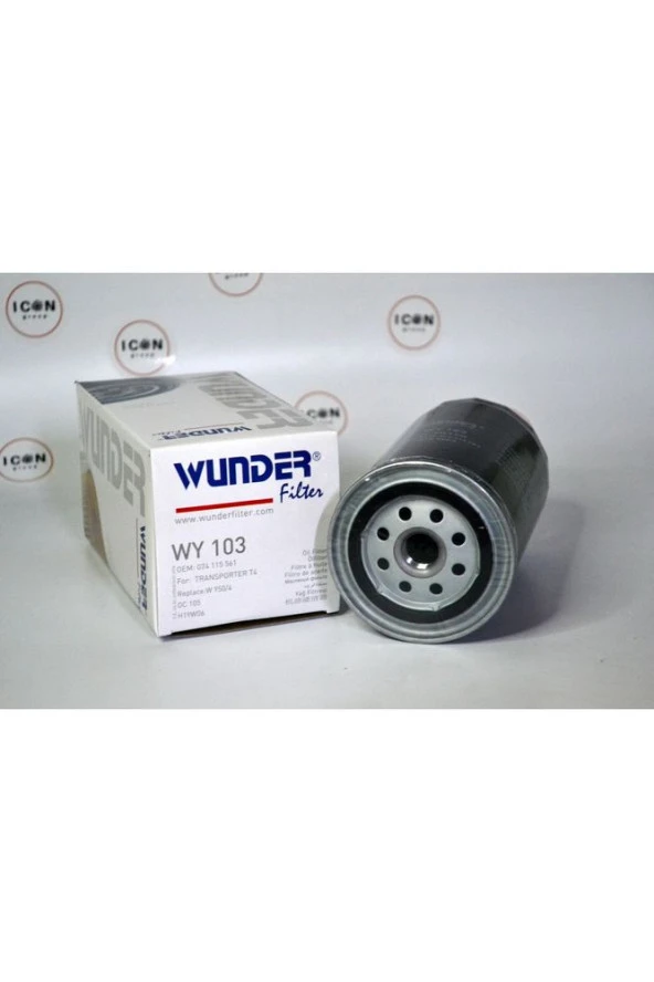 Icon Group - Volkswagen VW Group Transporter T4 Yağ Filtresi - WY 103 - Resim 3