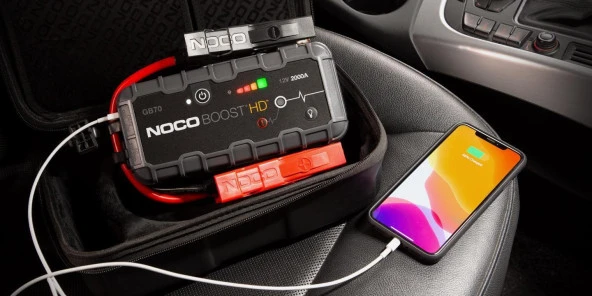 Noco Boost HD GB70 12V 2000 Amper Lityum Akü Takviye + Powerbank + Led Lamba - 5