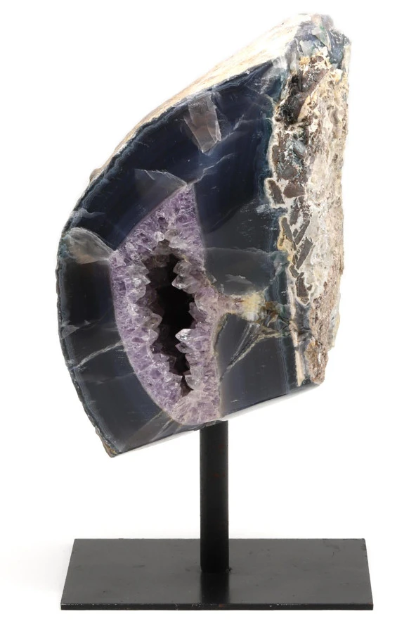 Kalsedon-Akik-Druze Doğal Taş Standlı Ham Parça ürün görseli